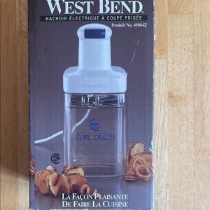 West Bend Electric Curly Cutter - Fun Food